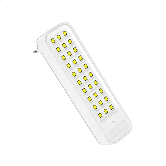 LUMINARIA LED EMERGENCIA BARRA 2W 30 LEDS  C/PLUG BRANCA - AVANT