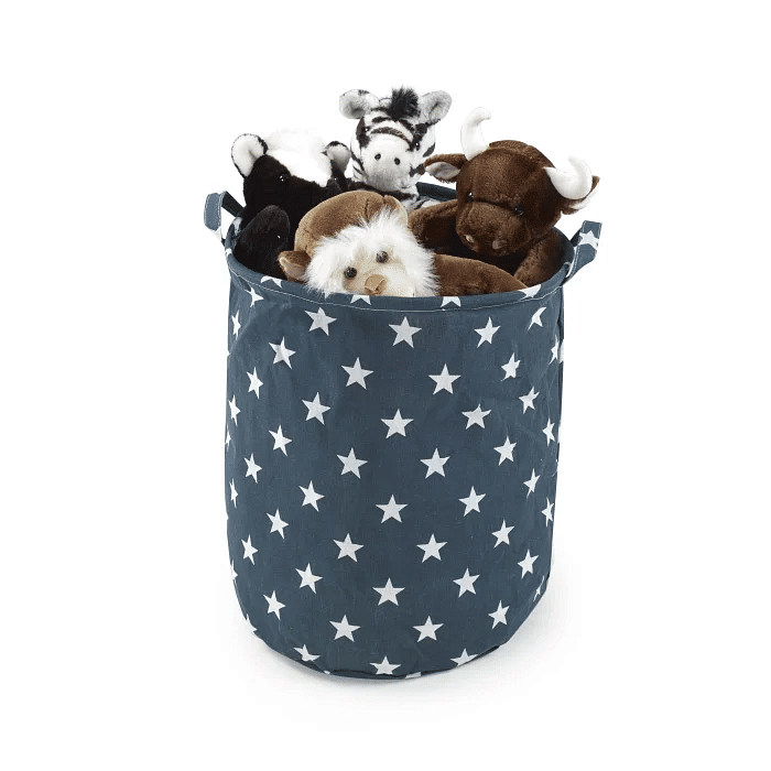 Cesto Organizador Azul com Estrelas