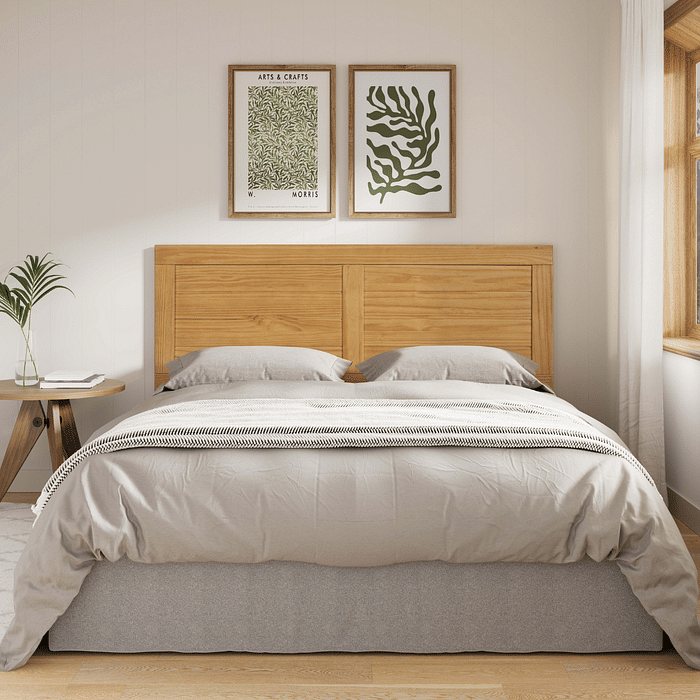 Cabeceira de Cama CASAL 140cm Plus em Madeira Maciça com Regulagem de Altura