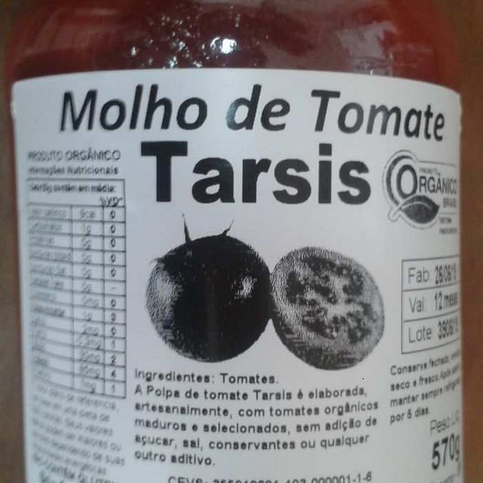 Molho de Tomate Tarsis 500 ml