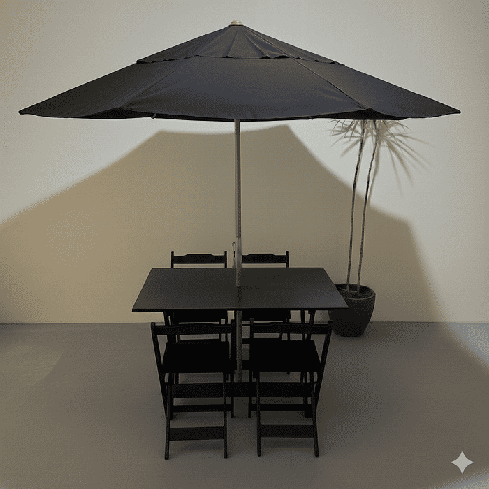 Conjunto Dobrável 120x70 Com Ombrelone