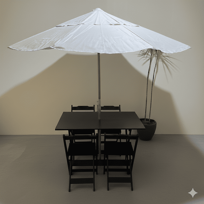 Conjunto Dobrável 120x70 Com Ombrelone