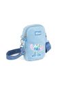 Kit Infantil Bolsa de Ombro e Mini Bolsa Shoulder Bag em Pelúcia Stitch e Xepa Azul
