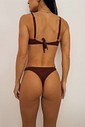 CONJUNTO: TOP WAVE E CALCINHA DUDA MARROM