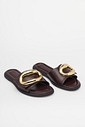 Rasteira Martina Café Slide Feminino Mist