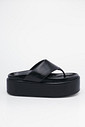 Flatform Deise Preto Chinelo Plataforma Feminina Mist Flatform Deise Preto Chinelo Plataforma Feminina Mist