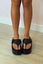 Flatform Deise Preto Chinelo Plataforma Flatform Deise Preto Chinelo Plataforma