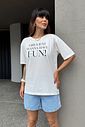 T-SHIRT ESTONADA GIRLS JUST FUN OFF WHITE