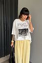 T-SHIRT OVERSIZED PASTA PARTNERS OFF WHITE T-SHIRT OVERSIZED PASTA PARTNERS OFF WHITE