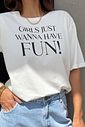 T-SHIRT ESTONADA GIRLS JUST FUN OFF WHITE