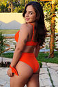 CALCINHA DE BIQUÍNI HOT PANTS CÓS | LARANJA CITRUS