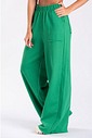 Calça Wide Leg Moletom Peluciada Verde Bandeira Calça Wide Leg Moletom Peluciada Verde Bandeira