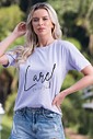 T-shirt Estonada Larel Lilás T-shirt Estonada Larel Lilás