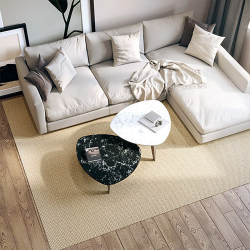 Ambiente moderno com tapete Sisal da Casa Encanto