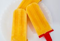 sorvete de manga e iogurte